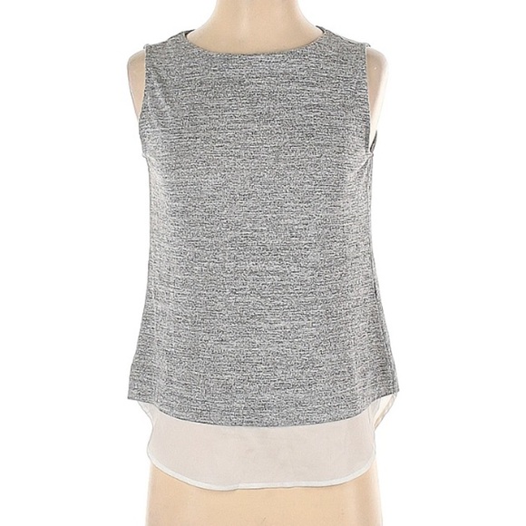 Banana republic sleeveless layered look blouse professional xs women’s - Picture 1 of 6
